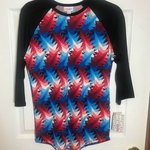 NWT Sm. Lularoe Americana Randy Patriotic Baseball